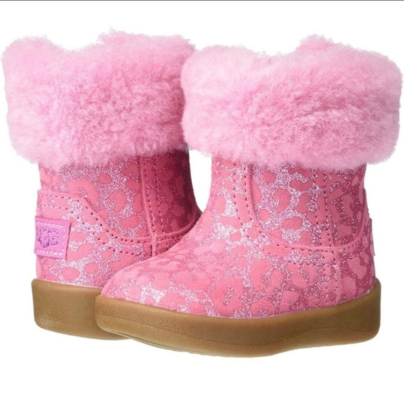 UGG Jorie II Glitter Leopard Genuine Shearling Boot - Picture 5 of 9